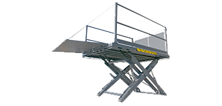 Pentalift dock lift for efficient material handling
